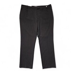 NWT Calvin Klein Modern Slim Trousers Women's Chocolate Brown Office Work 16